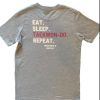 Eat, Sleep, Taekwon-Do - Pink T-Shirt Photo 3