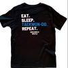 Eat, Sleep, Taekwon-Do - Blue T-Shirt Photo 6