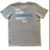 Eat, Sleep, Taekwon-Do - Blue T-Shirt Photo 1